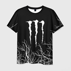 Футболка мужская Monster energy лес, цвет: 3D-принт