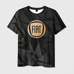 Футболка мужская Fiat golden poly, цвет: 3D-принт