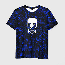 Футболка мужская David Bowie blue energy, цвет: 3D-принт