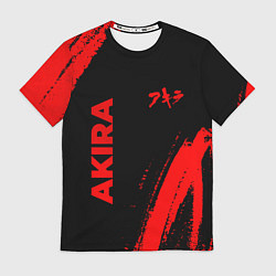 Футболка мужская Akira - red gradient вертикально, цвет: 3D-принт