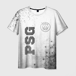 Футболка мужская PSG - white gradient вертикально, цвет: 3D-принт