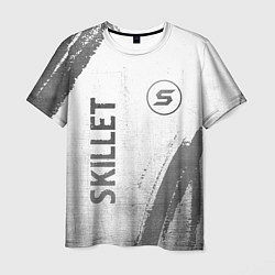 Футболка мужская Skillet - white gradient вертикально, цвет: 3D-принт