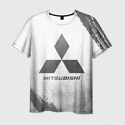 Футболка мужская Mitsubishi - white gradient, цвет: 3D-принт