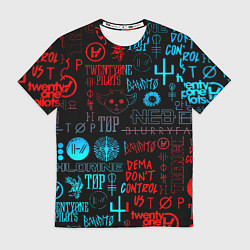 Футболка мужская Twenty one pilots rock pattern, цвет: 3D-принт