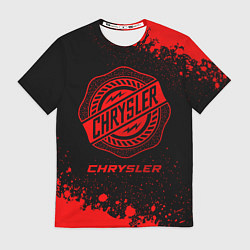 Футболка мужская Chrysler - red gradient, цвет: 3D-принт