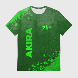 Футболка мужская Akira - green gradient вертикально, цвет: 3D-принт