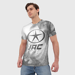 Футболка мужская JAC - white gradient, цвет: 3D-принт — фото 2