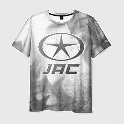 Футболка мужская JAC - white gradient, цвет: 3D-принт