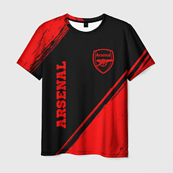 Футболка мужская Arsenal - red gradient вертикально, цвет: 3D-принт