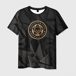 Футболка мужская Leicester City golden poly, цвет: 3D-принт