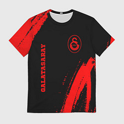 Мужская футболка Galatasaray - red gradient вертикально