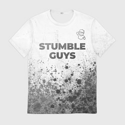 Футболка мужская Stumble Guys - white gradient посередине, цвет: 3D-принт