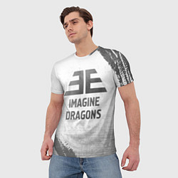 Футболка мужская Imagine Dragons - white gradient, цвет: 3D-принт — фото 2