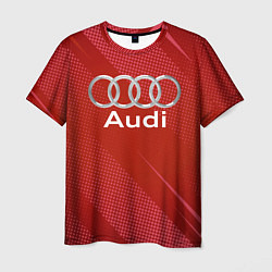Футболка мужская Audi - абстракция, цвет: 3D-принт
