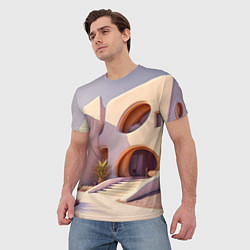 Футболка мужская Фантастический летний дом, цвет: 3D-принт — фото 2