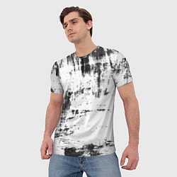 Футболка мужская Color black and white, цвет: 3D-принт — фото 2
