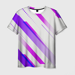 Футболка мужская Color white pink, цвет: 3D-принт
