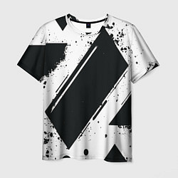 Футболка мужская Color black white, цвет: 3D-принт
