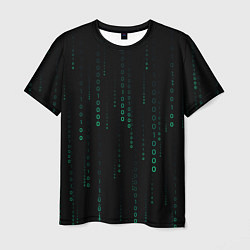 Футболка мужская Color black turquoise, цвет: 3D-принт