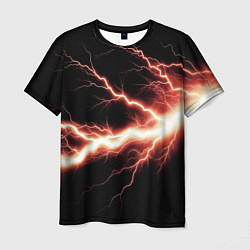 Футболка мужская Lightning red, цвет: 3D-принт