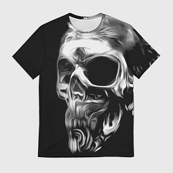 Футболка мужская Стилизованный череп, цвет: 3D-принт