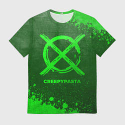 Футболка мужская CreepyPasta - green gradient, цвет: 3D-принт