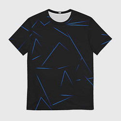 Футболка мужская Color blue line, цвет: 3D-принт
