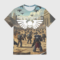 Футболка мужская Warhammer 40k поле боя, цвет: 3D-принт