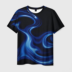 Футболка мужская Color blue smoke, цвет: 3D-принт