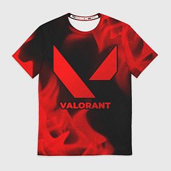 Футболка мужская Valorant - red gradient, цвет: 3D-принт