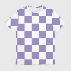 Футболка мужская Квадраты фиолетовые, цвет: 3D-принт