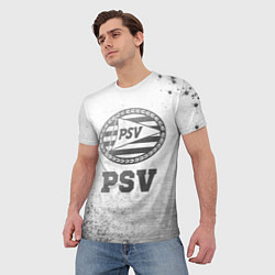 Футболка мужская PSV - white gradient, цвет: 3D-принт — фото 2