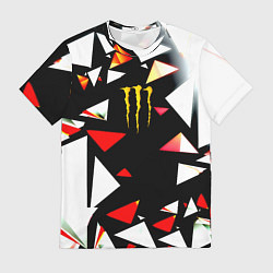 Футболка мужская Monster energy геометрия, цвет: 3D-принт