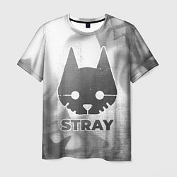 Футболка мужская Stray - white gradient, цвет: 3D-принт