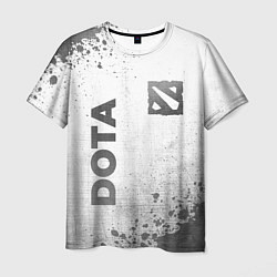 Футболка мужская Dota - white gradient вертикально, цвет: 3D-принт