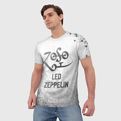 Футболка мужская Led Zeppelin - white gradient, цвет: 3D-принт — фото 2