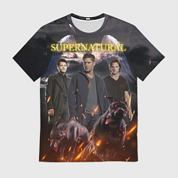 Футболка мужская Supernatural - true hunters, цвет: 3D-принт