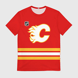 Футболка мужская Калгари Флэймз хоккей, цвет: 3D-принт