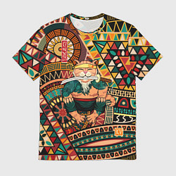 Футболка мужская Кот самурай - Айко, цвет: 3D-принт