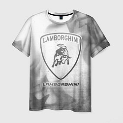 Футболка мужская Lamborghini - white gradient, цвет: 3D-принт