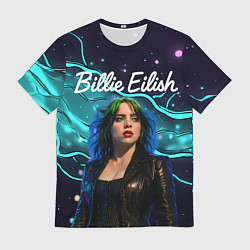 Футболка мужская Певица Билли Айлиш, цвет: 3D-принт