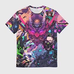 Мужская футболка Стиль Cyberpunk