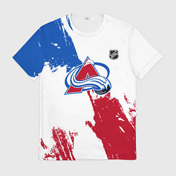 Мужская футболка Колорадо Эвеланш - брызги красок