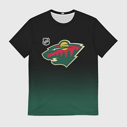 Мужская футболка Миннесота Уайлд - градиент