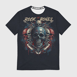Футболка мужская Rock on Bones, цвет: 3D-принт