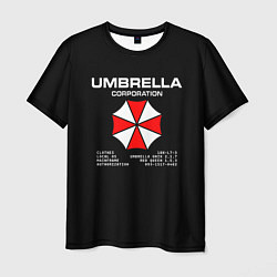Футболка мужская Umbrella protokol - black, цвет: 3D-принт