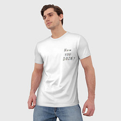 Футболка мужская Друзья художники - how you doin, цвет: 3D-принт — фото 2