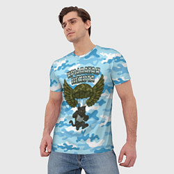 Футболка мужская Крылатая пехота - пантера, цвет: 3D-принт — фото 2