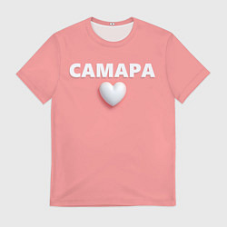 Футболка мужская Самара сердце, цвет: 3D-принт