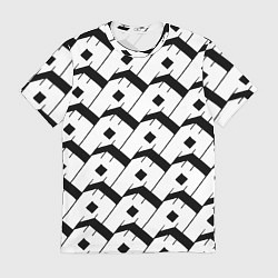 Футболка мужская Три буквы: чёрные, цвет: 3D-принт